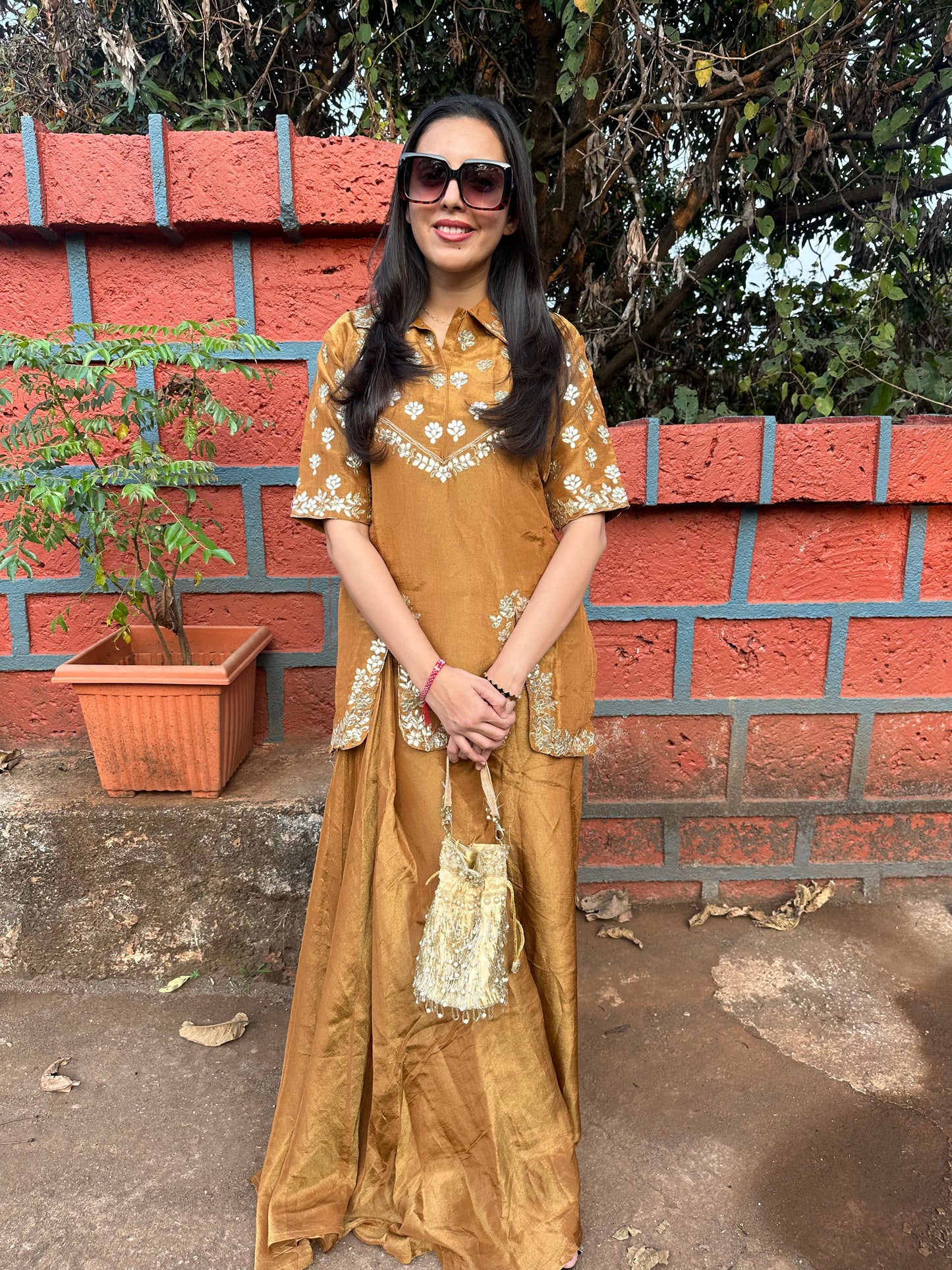 Zaria indo-western set