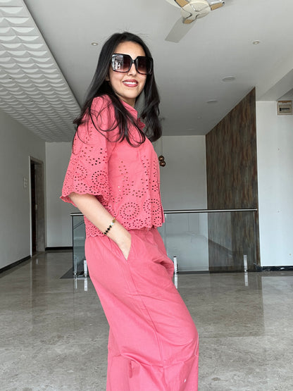 Corale cutwork co-ord set