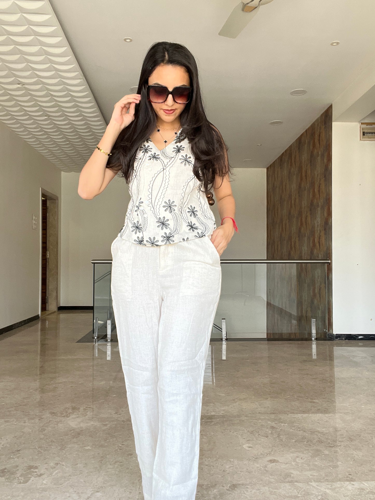 Monochrome meadow co-ord set