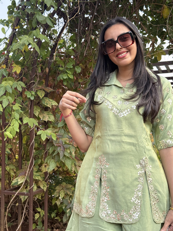 Zaria indo-western set